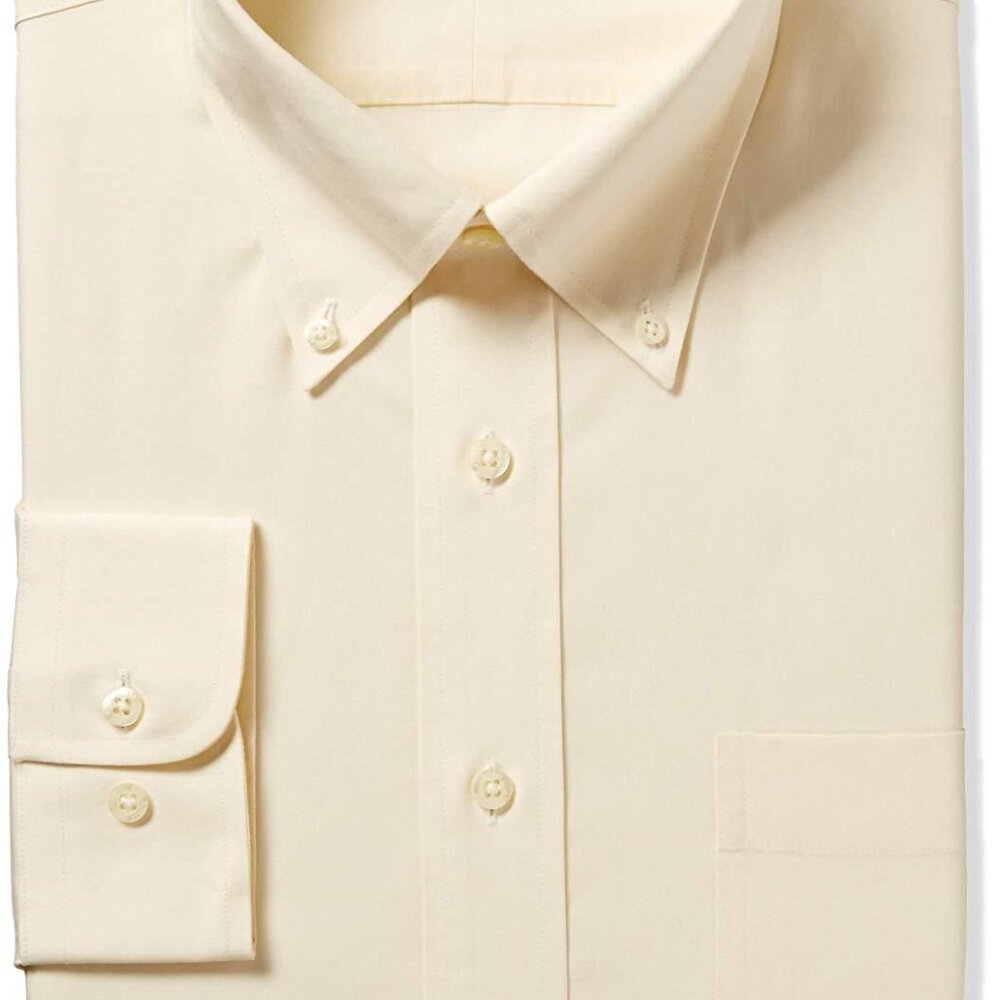NWT Enro Men's Classic Fit Solid Button-Down Collar Dress Shirt